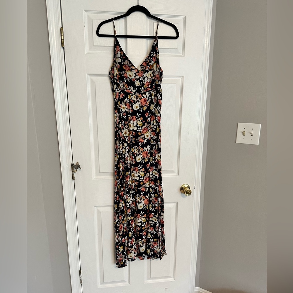 Blue Floral Maxi Dress